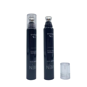 أنبوب تجميل فارغ لتدليك العين مع أداة توزيع طرف معدنية من سبيكة الزنك لمصل كريم العين والشامبو الواقي من الشمس