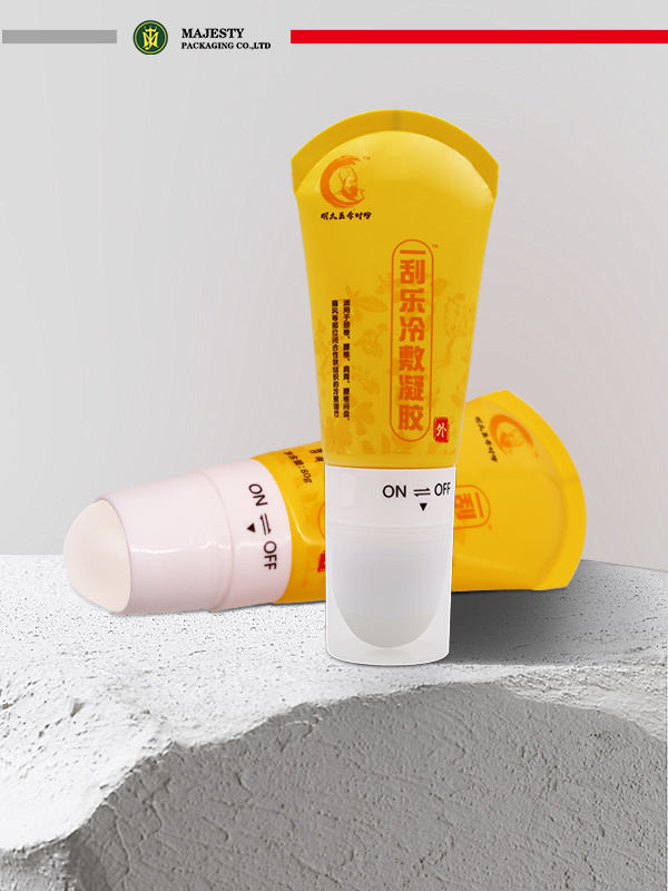 أنبوب بلاستيكي لتدليك الكرة الدوارة سعة 100 مل للعناية بالبشرة والعناية بالجسم لتغليف مستحضرات التجميل والكريم