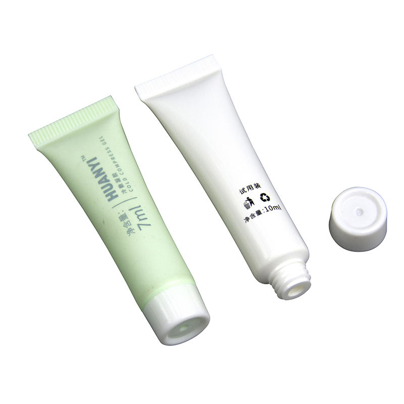 شعار مخصص ضغط أنبوب البلاستيك مستحضرات التجميل عينات فارغة لكريم الأساس الواقي من الشمس قناع جل منظف الوجه