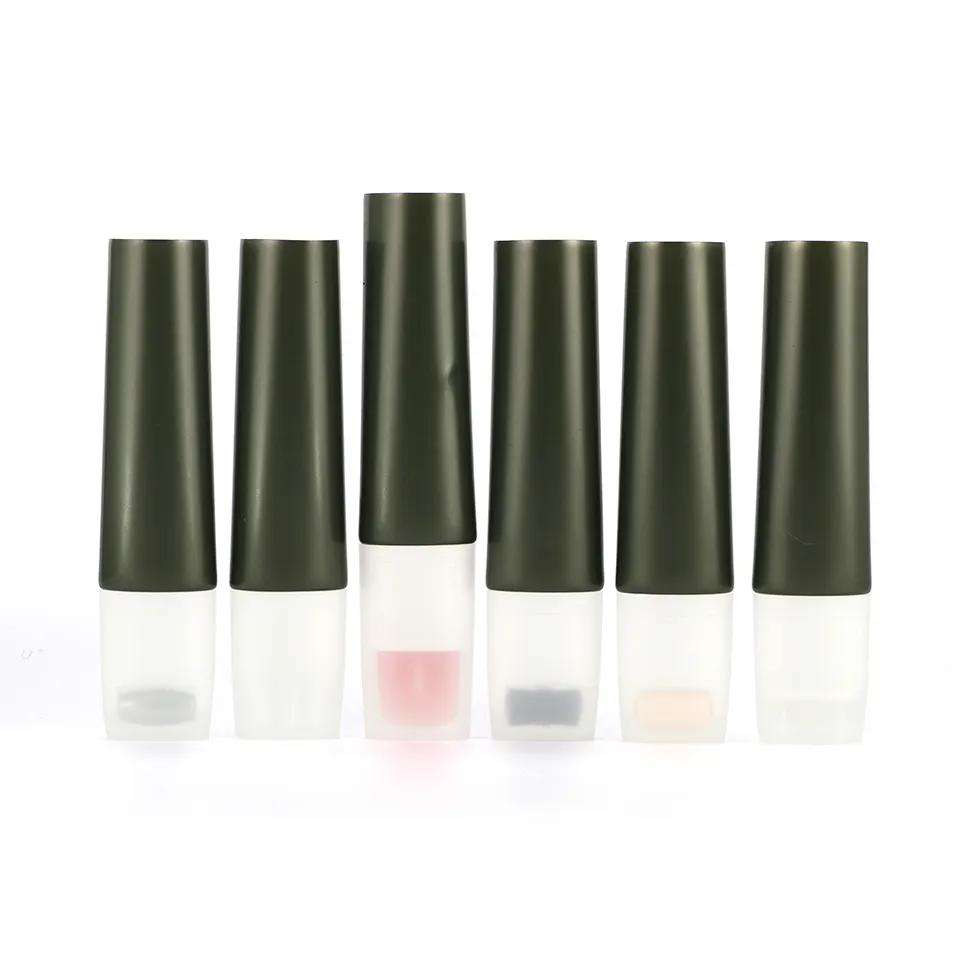 أنابيب كريم التجميل ذات الوظيفة الخاصة مع فرشاة تدليك جل السيليكون لتغليف قناع الوجه لكريم العين