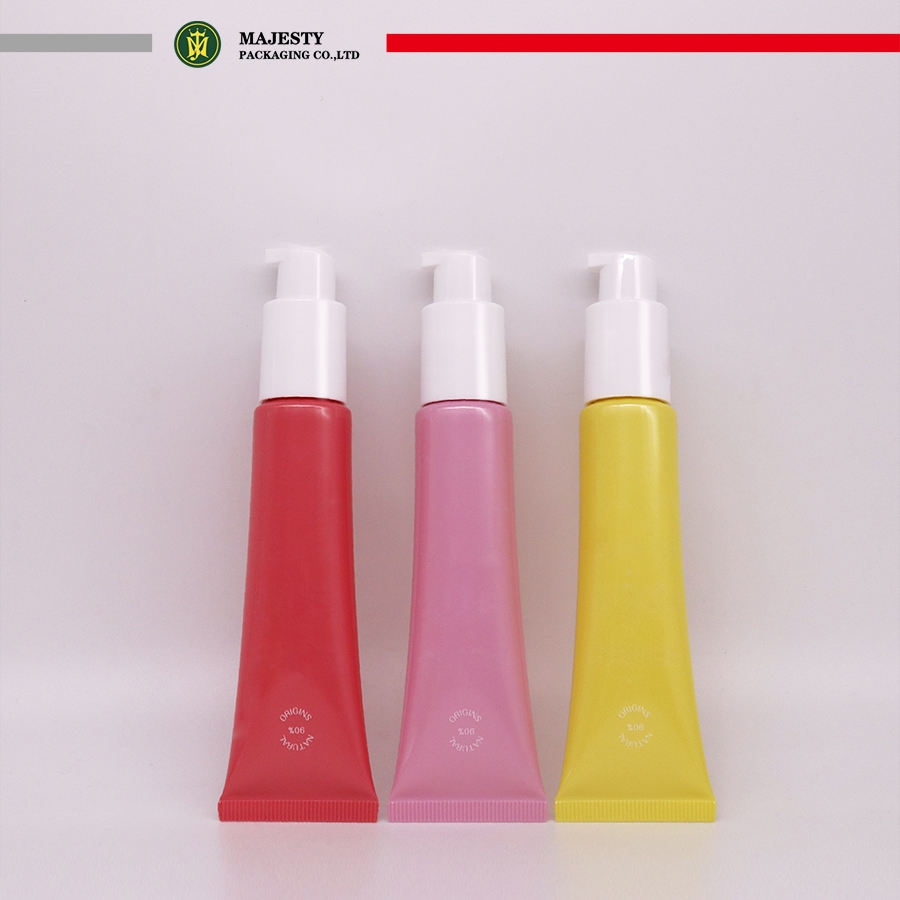 تخصيص البلاستيك مضخة التجميل غسول أنبوب 30ml-60ml واقية من الشمس عزل الأساس السائل مضخة فراغ رئيس التعبئة والتغليف