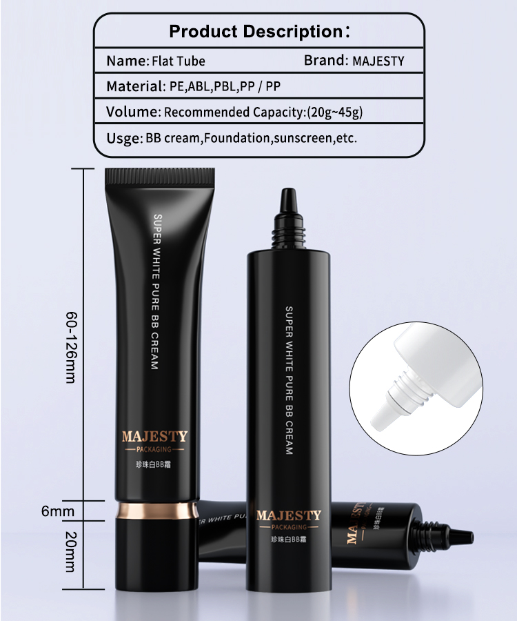 Squeeze Cosmetic Packaging Tube 
