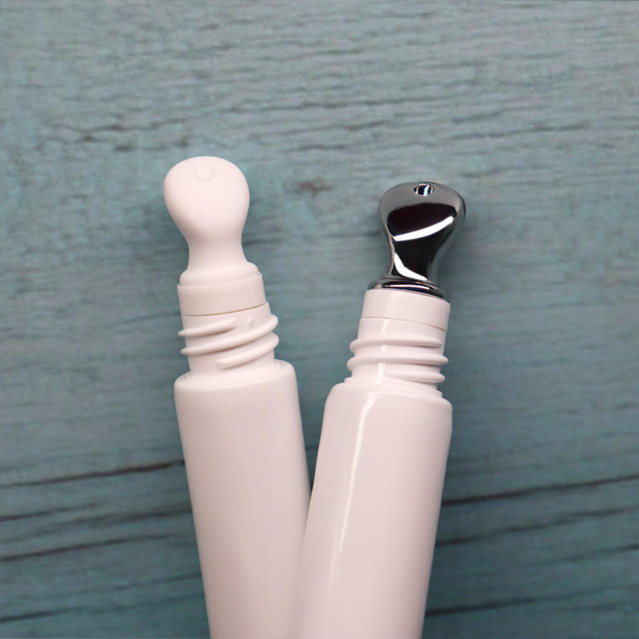 أنبوب بلاستيكي من سلسلة جديدة مشهورة مع سبائك الزنك أو قضيب سيراميك PETG غطاء بلاستيكي لمستحضرات التجميل أنبوب تغليف أحمر الشفاه بلسم الشفاه