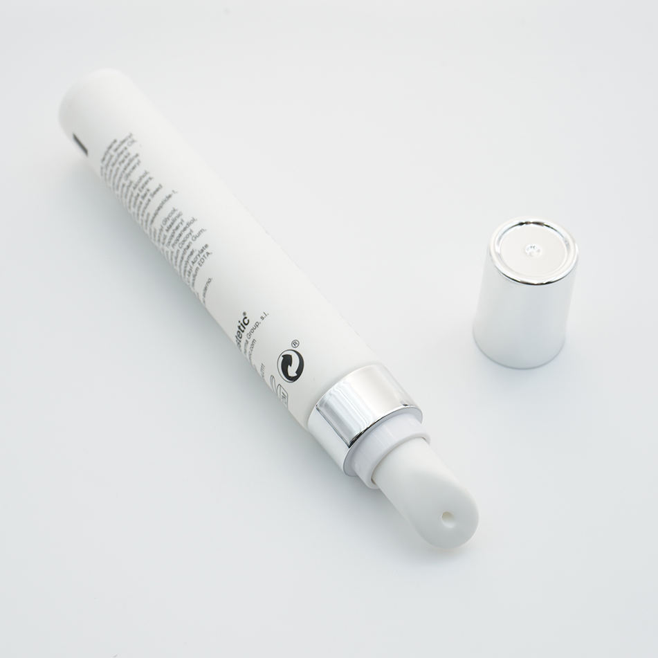 تخصيص 19 ملم ضياء. أنبوب كريم عين فارغ 10 مل 15 مل 20 مل عبوة علوية من السيراميك للتدليك البلاستيكي مع قضيب لوحة سيراميك