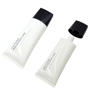 أنبوب ضغط بلاستيكي ناعم لمنظف كريم العين الواقي من الشمس، تصميم علوي قلاب للعناية بالبشرة