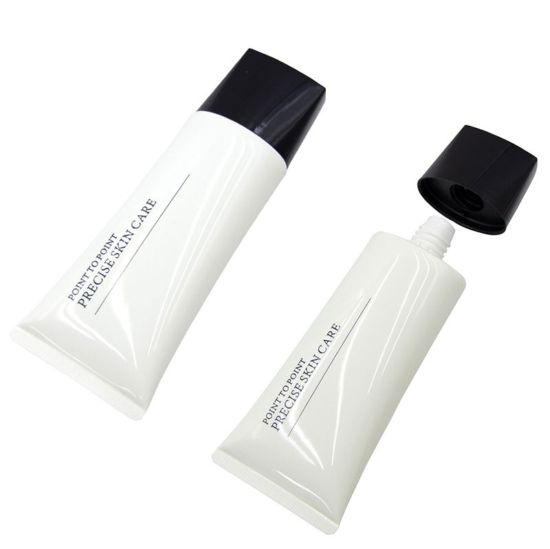 أنبوب ضغط بلاستيكي ناعم لمنظف كريم العين الواقي من الشمس، تصميم علوي قلاب للعناية بالبشرة