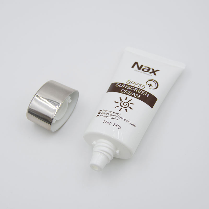 أنبوب ضغط بلاستيكي ناعم OEM مع غطاء علوي لولبي لكريم الأساس الواقي من الشمس BB & CC للوجه ومنظف كريم العين وأقنعة العناية بالبشرة