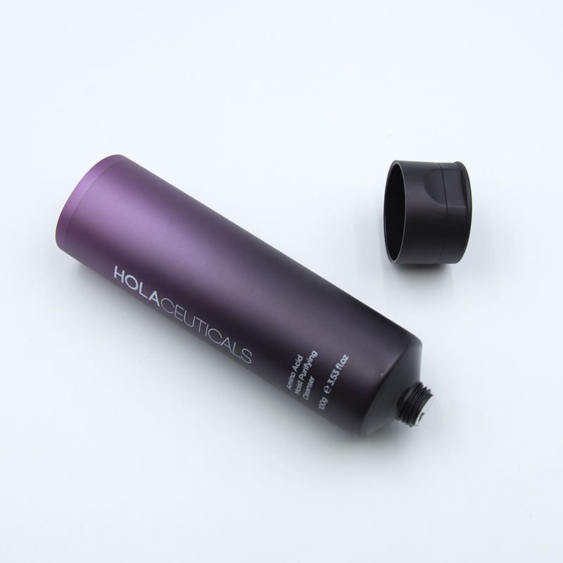 أنبوب مستحضرات تجميل بلاستيكي من المصنع لوشن لليدين ومنظف للوجه وواقي من الشمس مع عبوة علوية قابلة للطي