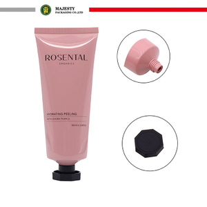 أنبوب مثمن من البلاستيك الناعم للضغط من OEM للعناية بالبشرة وكريم اليد وتغليف أنبوب مصل العين