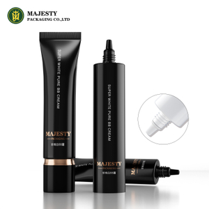 ODM/OEM 30 مل فارغ اللون الأسود الفارغ BB Tube Tube Squeeze Cosmetic Tube