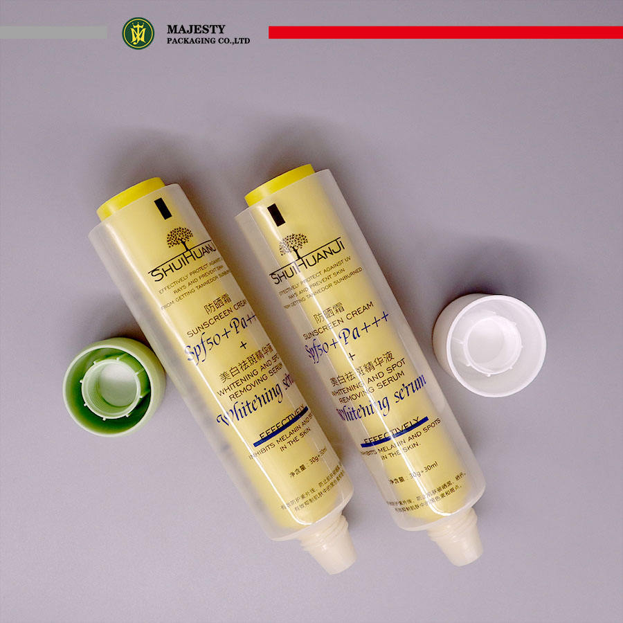 تخصيص البلاستيك غرف التوأم مزدوجة أنبوب غطاء المسمار ضغط الوجه العناية بالبشرة كريم اليد غسول الجسم ألوان مخصصة مستحضرات التجميل