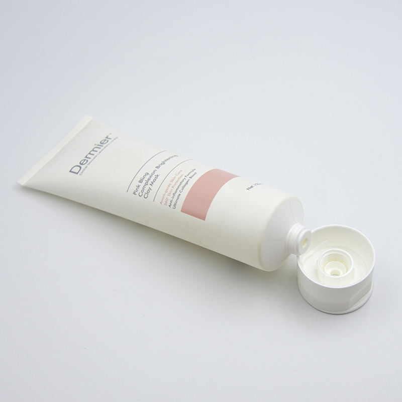 أنبوب مستحضرات التجميل البلاستيكية الناعمة OEM مع الوجه العلوي لغسول الوجه وغسول اليد وكريم الشعر وكريم البشرة وشكل قناع بيضاوي