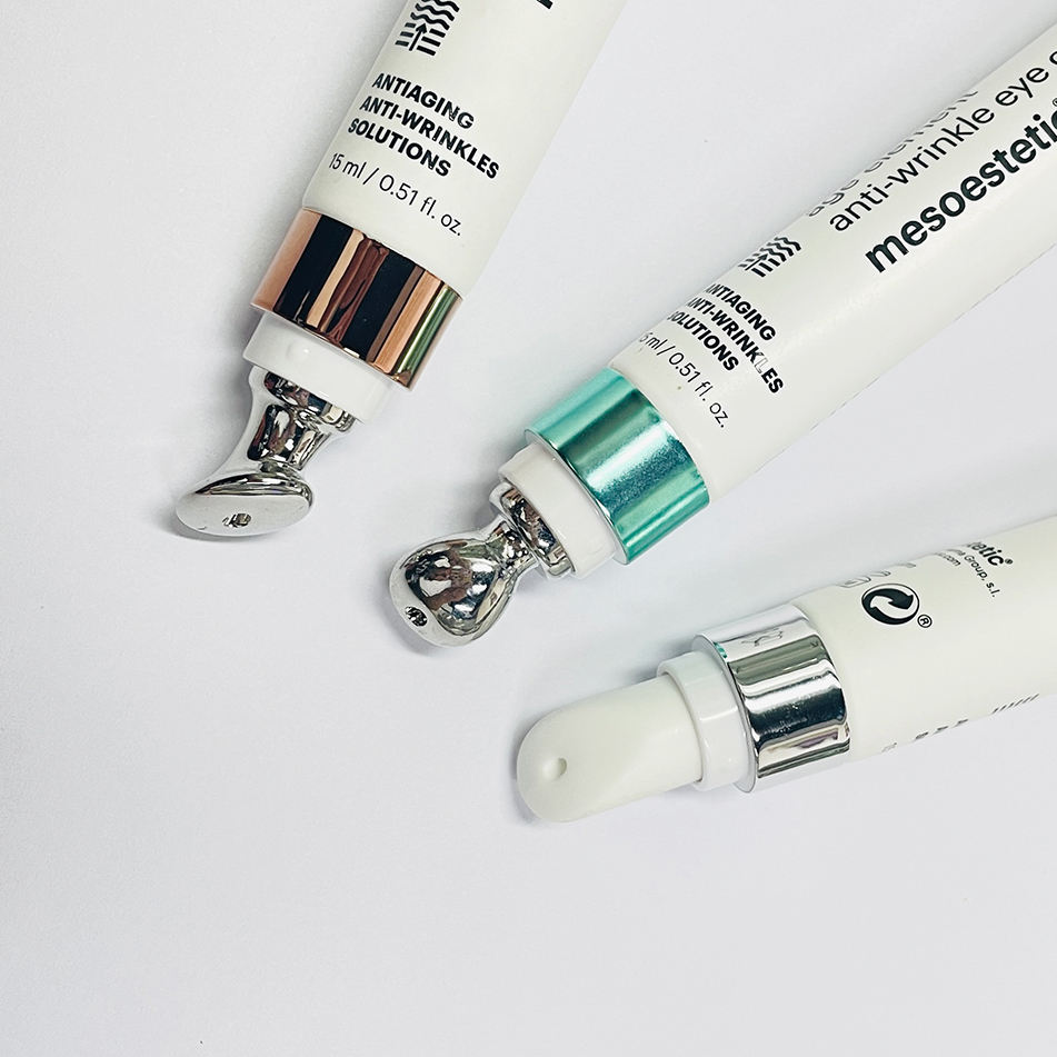 تخصيص 19 ملم ضياء. أنبوب كريم عين فارغ 10 مل 15 مل 20 مل عبوة علوية من السيراميك للتدليك البلاستيكي مع قضيب لوحة سيراميك