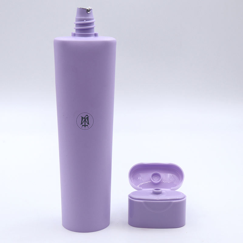 أنبوب بلاستيكي مسطح بيضاوي 100 مل مخصص للعناية بالوجه وأقنعة مصل البشرة العلوية وتغليف كريم الوقاية من الشمس/BB