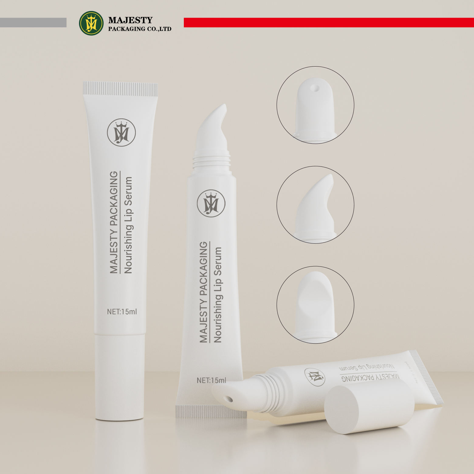 OEM مخصص تصميم شخصي فليب الأعلى لطباعة الشاشة البلاستيكية أنابيب لمعان الشفاه