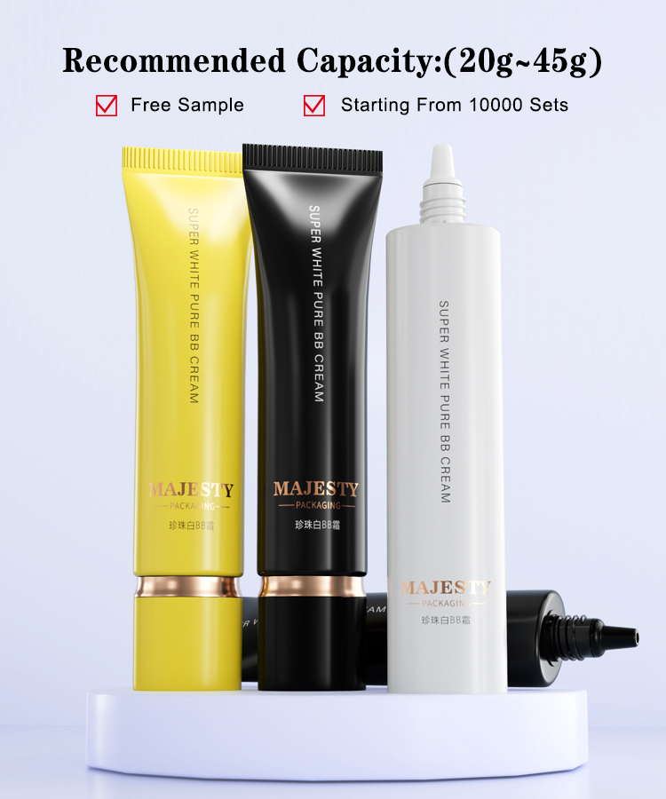 ODM/OEM 30ml أسود BB Cream Tube 