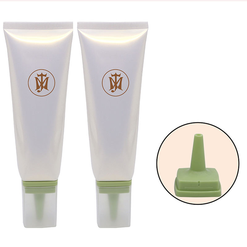 أنابيب الضغط البلاستيكية ذات الفوهة الطويلة OEM لأنابيب تغليف الشامبو وجل الشعر والأنابيب البلاستيكية