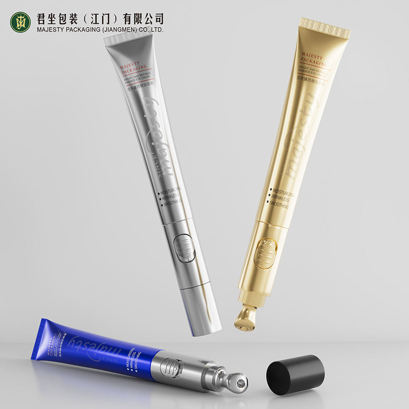 مخصص ABL 15ML الألومنيوم تهتز تدليك العين كريم أنبوب البلاستيك تغليف مستحضرات التجميل أحمر الشفاه قضيب وضع العلامات السطحية