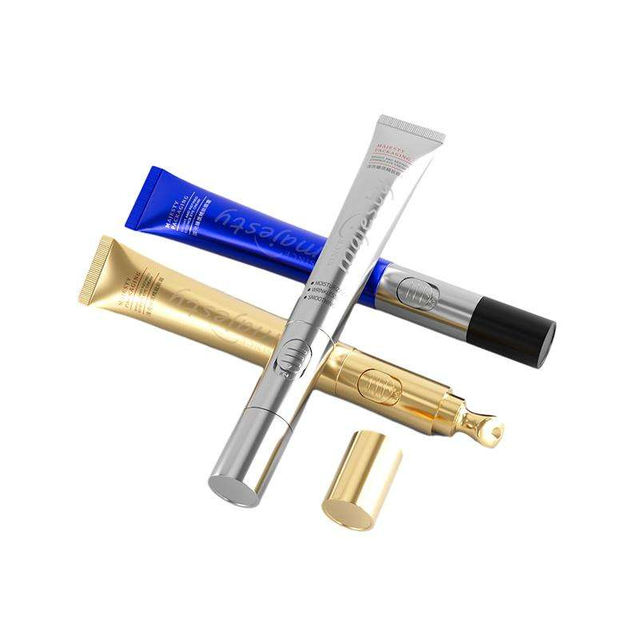 مخصص ABL 15ML الألومنيوم تهتز تدليك العين كريم أنبوب البلاستيك تغليف مستحضرات التجميل أحمر الشفاه قضيب وضع العلامات السطحية