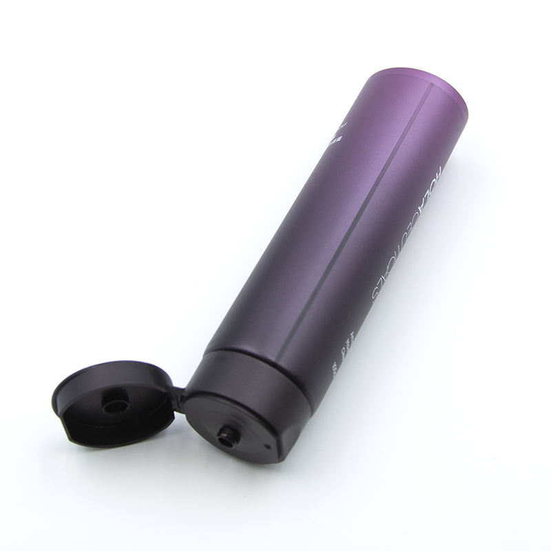 أنبوب مستحضرات تجميل بلاستيكي من المصنع لوشن لليدين ومنظف للوجه وواقي من الشمس مع عبوة علوية قابلة للطي