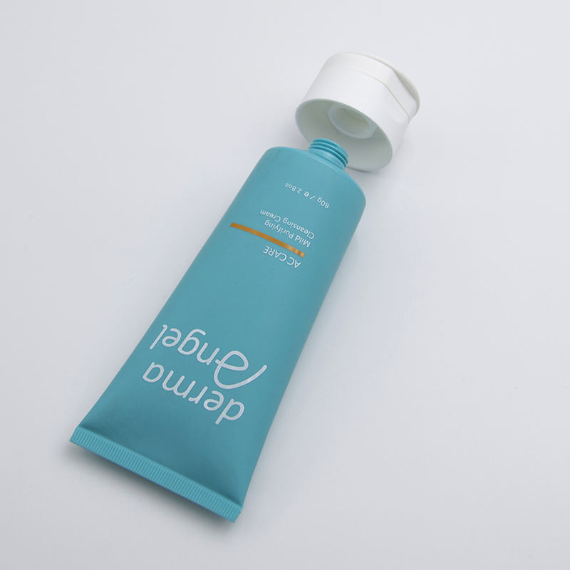 أنبوب ضغط بلاستيكي ناعم مخصص لمستحضرات التجميل لتصميم علوي من طراز Cream Cream Cream