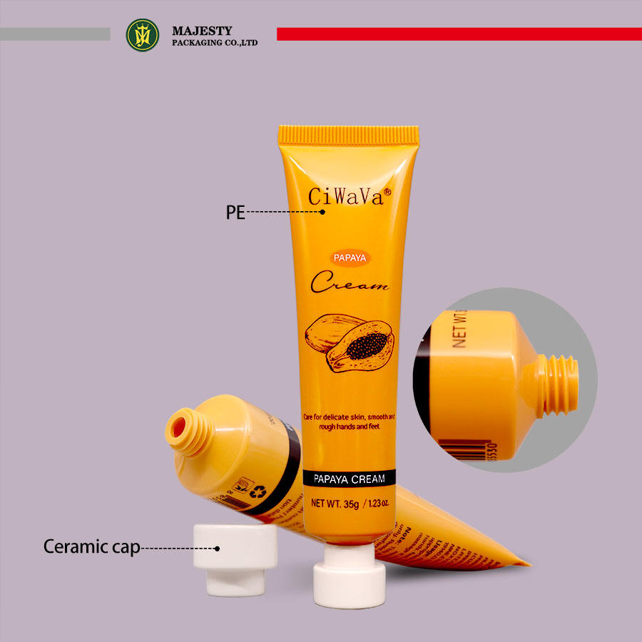 أنبوب غطاء سيراميك فريد من نوعه 10-60 مل لمستحضرات التجميل والعناية بالبشرة وكريم اليد وكريم اليد وتغليف مستحضرات التجميل البلاستيكية