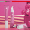 أنبوب أحمر شفاه PP ناعم مخصص وأنبوب ملمع الشفاه مع غطاء بلاستيكي وقطارة لمستحضرات التجميل