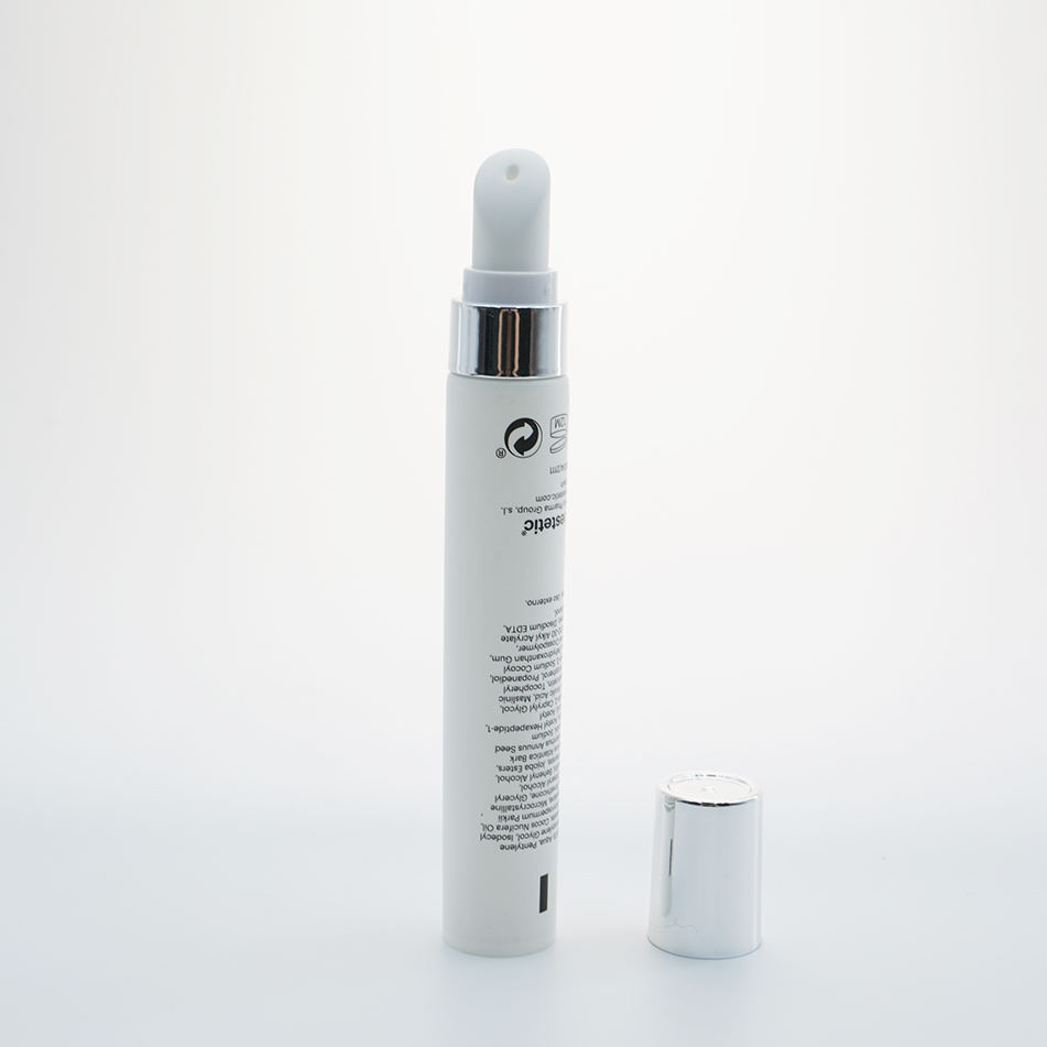 تخصيص 19 ملم ضياء. أنبوب كريم عين فارغ 10 مل 15 مل 20 مل عبوة علوية من السيراميك للتدليك البلاستيكي مع قضيب لوحة سيراميك