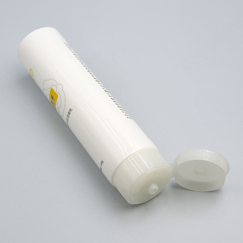 OEM100ML-120ML أنبوب مستحضرات التجميل لكريم اليد منظف الوجه واقية من الشمس أنبوب ضغط مع الوجه العلوي الساخن ختم التعامل مع السطح