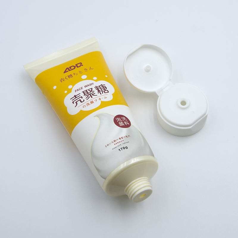 أنبوب ضغط بلاستيكي ناعم OEM مع غطاء علوي الوجه لكريم اليد وغسول الوجه والعناية بالبشرة مع غسول مستحضرات التجميل السطحي الساخن