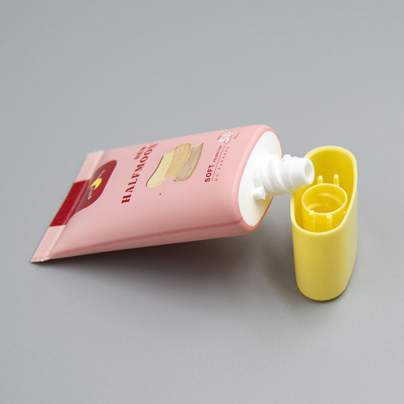 شعار مخصص ضغط صغير مستحضرات التجميل أنبوب بلاستيكي فارغ سعة 30 مل العناية ببشرة الوجه كريم أساس اليد كريم الشمس