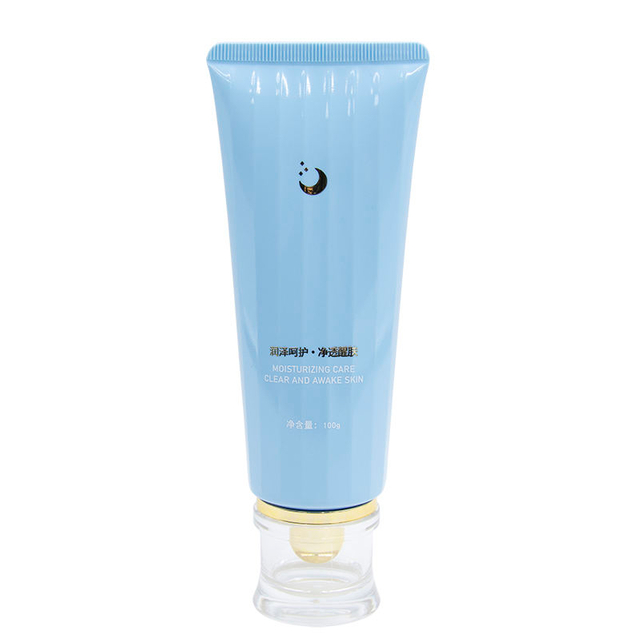 حاوية أنابيب بلاستيكية ناعمة سعة 150 مل مخصصة لتغليف مستحضرات التجميل الفارغة لقناع كريم الوجه الواقي من الشمس مع سطح لولبي خاص