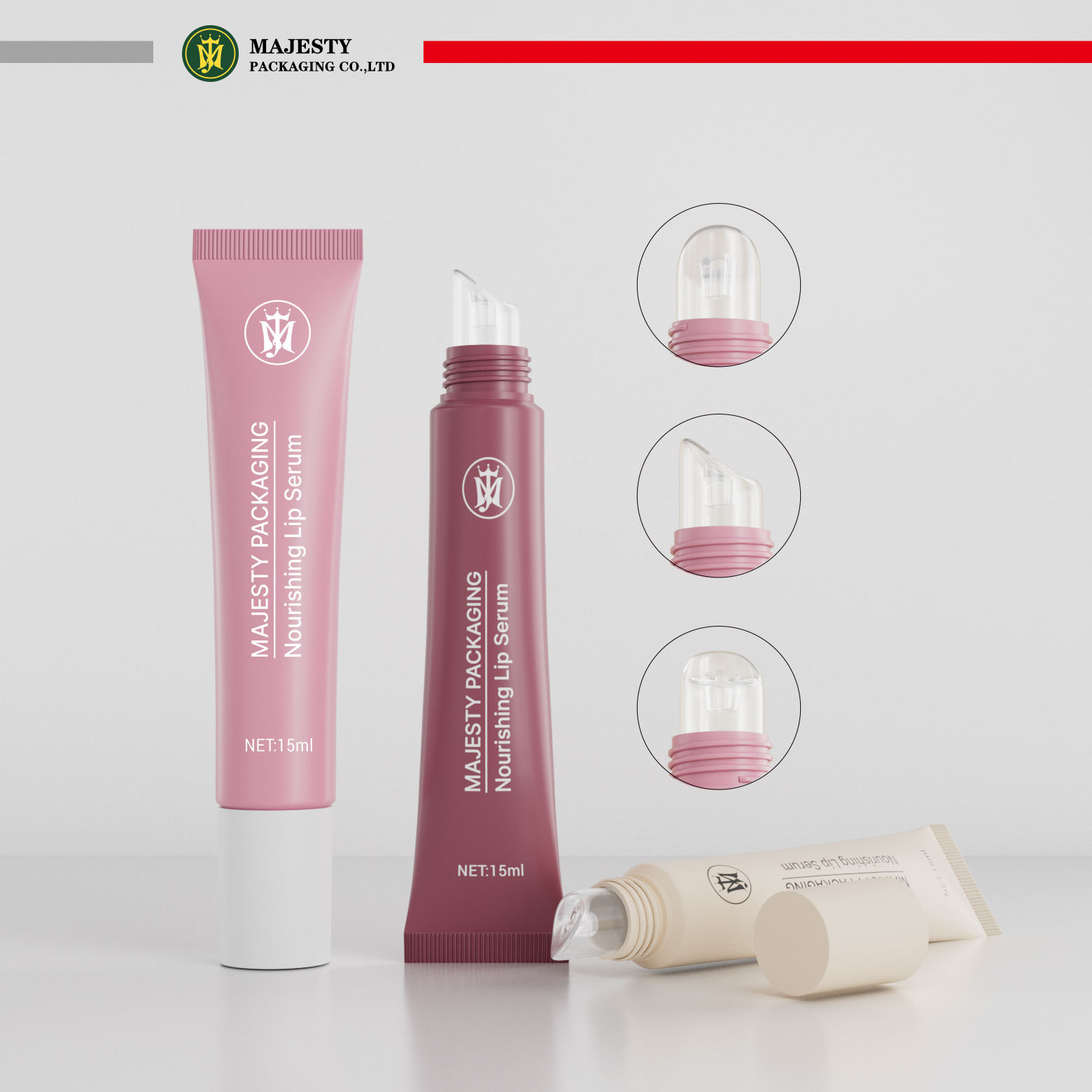 مخصص 10 مللي 15 مللي 20 مللي أنبوب بلاستيكي التعبئة والتغليف ضغط سيليكون ملمع الشفاه بلسم الشفاه كريم ناعم جل الشفاه فرك أنبوب