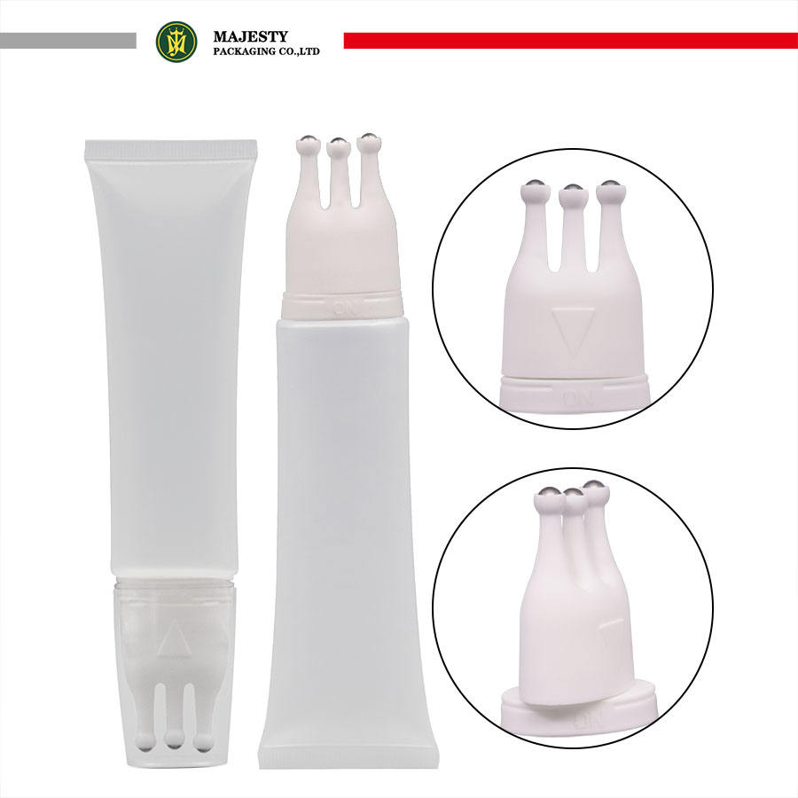 OEM 3 أنبوب تدليك الكرة غير القابل للصدأ أنبوب تعبئة مستحضرات التجميل للعناية الشخصية بفروة الرأس