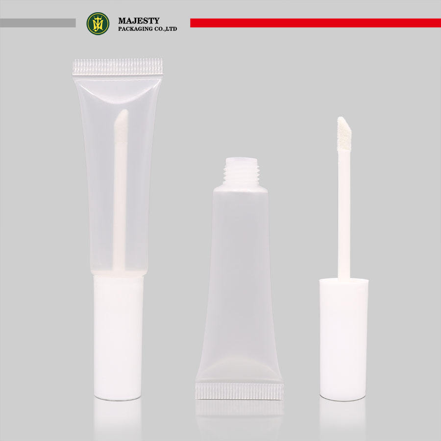 حاويات ملمع الشفاه المخصصة أنبوب الماسكارا مع فرشاة قضيب عالية الجودة تسمية خاصة 3 ~ 5 مل شفافة فارغة