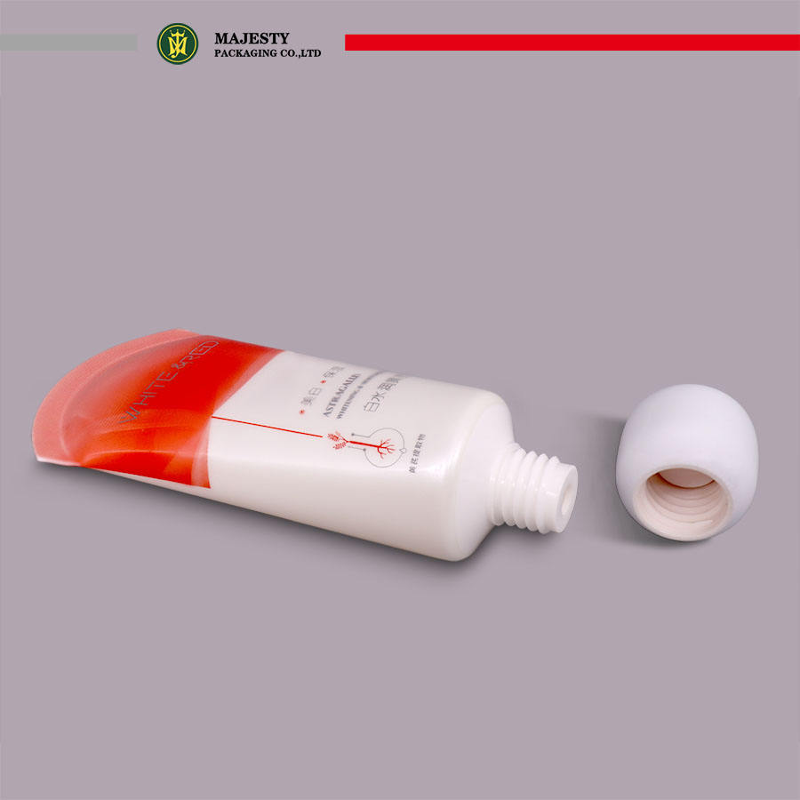 أنبوب بغطاء سيراميك لوشن الجسم وكريم العين 30 ~ 50 مل حاوية بلاستيكية محكمة الغلق مع طباعة الشاشة للاستخدام التجميلي
