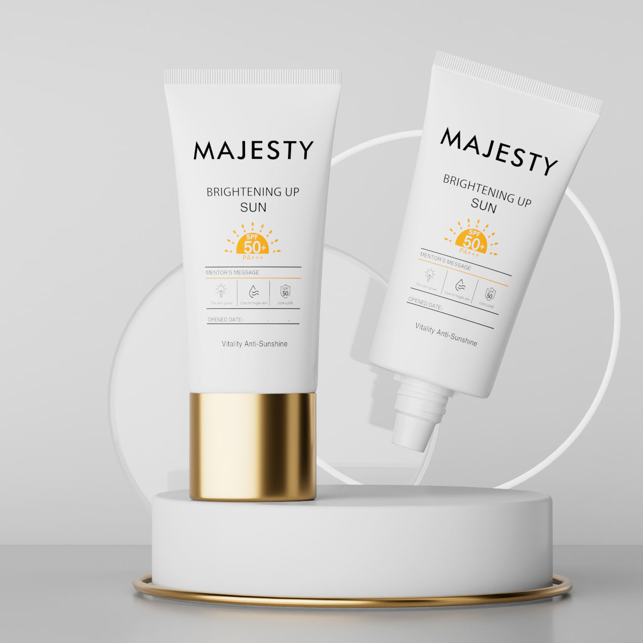 أنبوب تعبئة وتغليف بلاستيكي ناعم لمستحضرات التجميل لكريم الأساس الواقي من الشمس BB & CC كريم اليد مع غطاء علوي لولبي بسعة 30 مللي