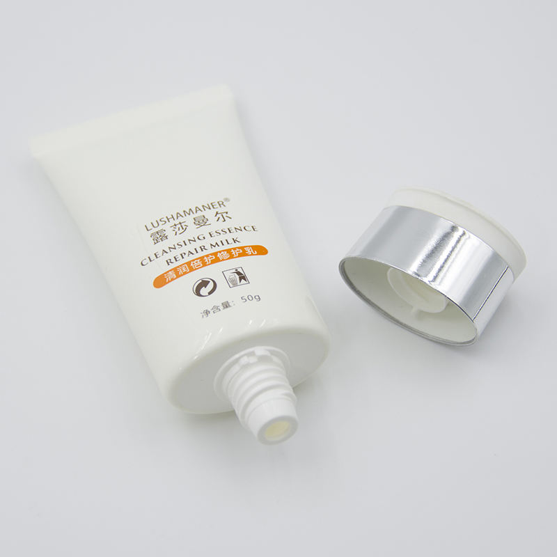 أنبوب مستحضرات التجميل البلاستيكي المسطح بشعار مخصص للعناية بالبشرة أنبوب بيضاوي لكريم BB وواقي الشمس لأقنعة الوجه وتغليف مستحضرات التجميل