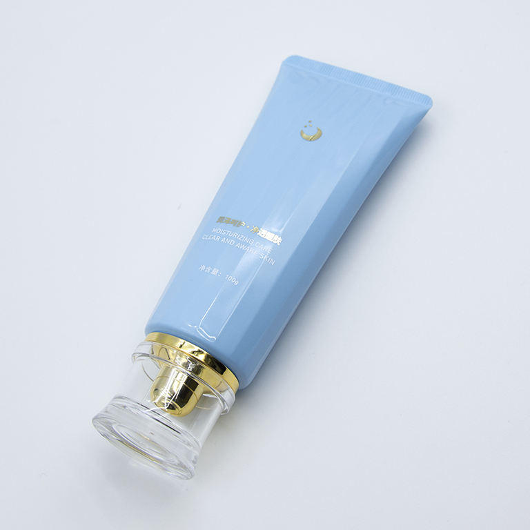 حاوية أنابيب بلاستيكية ناعمة سعة 150 مل مخصصة لتغليف مستحضرات التجميل الفارغة لقناع كريم الوجه الواقي من الشمس مع سطح لولبي خاص