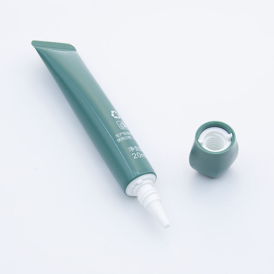 تخصيص 10 مل 15 مل 20 مل كريم العين الفارغة أنبوب ضغط غطاء برغي أعلى مستحضرات التجميل التعبئة والتغليف