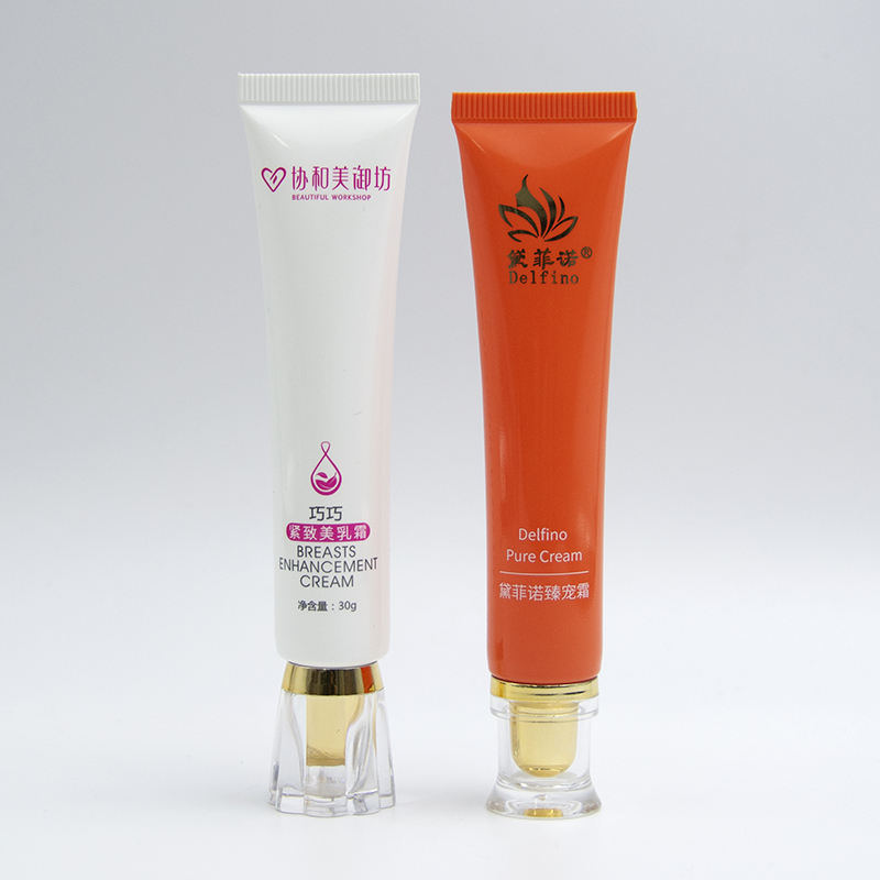 تغليف أنبوب بلاستيكي PE ناعم مخصص لكريم الأساس الواقي من الشمس ومستحضرات التجميل ومنظف الشامبو وأقنعة الشكل الدائري للعناية بالبشرة