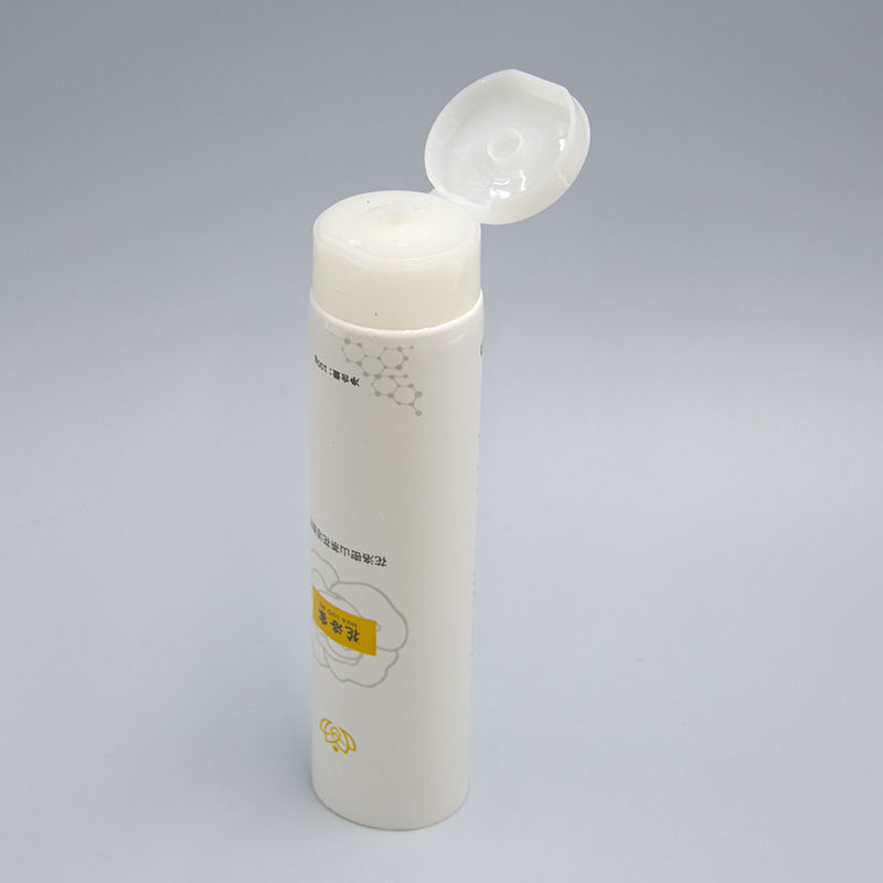 OEM100ML-120ML أنبوب مستحضرات التجميل لكريم اليد منظف الوجه واقية من الشمس أنبوب ضغط مع الوجه العلوي الساخن ختم التعامل مع السطح