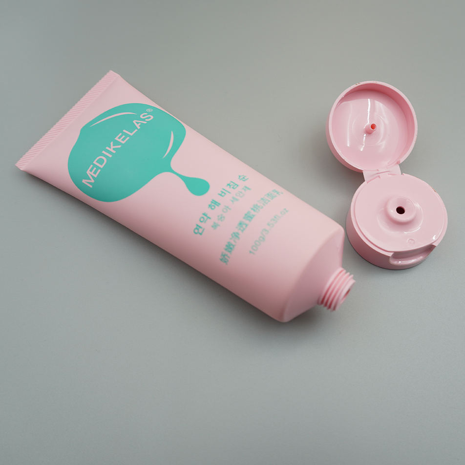 شعار مخصص منظف الوجه كريم التعبئة والتغليف قناع مستحضرات التجميل البلاستيكية مع غطاء لولبي أو الوجه لغسل الوجه