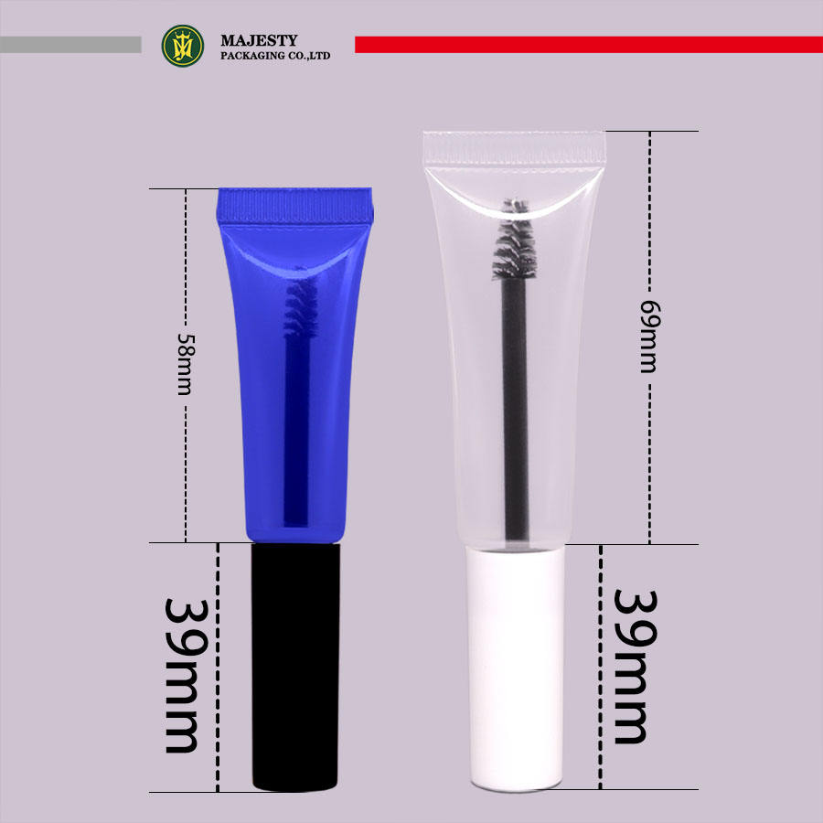 تخصيص 16 مللي متر 19 مللي متر قطر مادة البولي ايثيلين فرشاة ماسكارا العين أنبوب 10-20 مللي قدرة لمستحضرات التجميل مثل أحمر الشفاه والكريم
