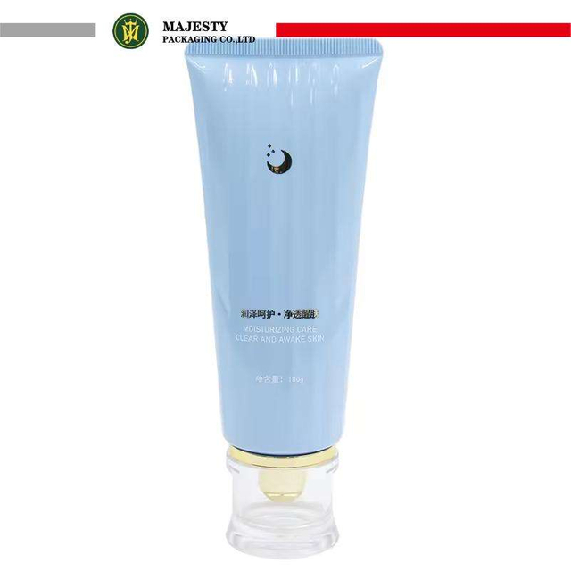 تخصيص 60-150 مللي أنبوب PE البلاستيك للعناية بالبشرة تبييض جوهر الوجه غسالة مع غطاء برغي لمستحضرات التجميل والكريمات