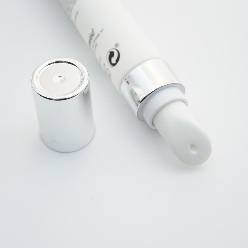 تخصيص 19 ملم ضياء. أنبوب كريم عين فارغ 10 مل 15 مل 20 مل عبوة علوية من السيراميك للتدليك البلاستيكي مع قضيب لوحة سيراميك