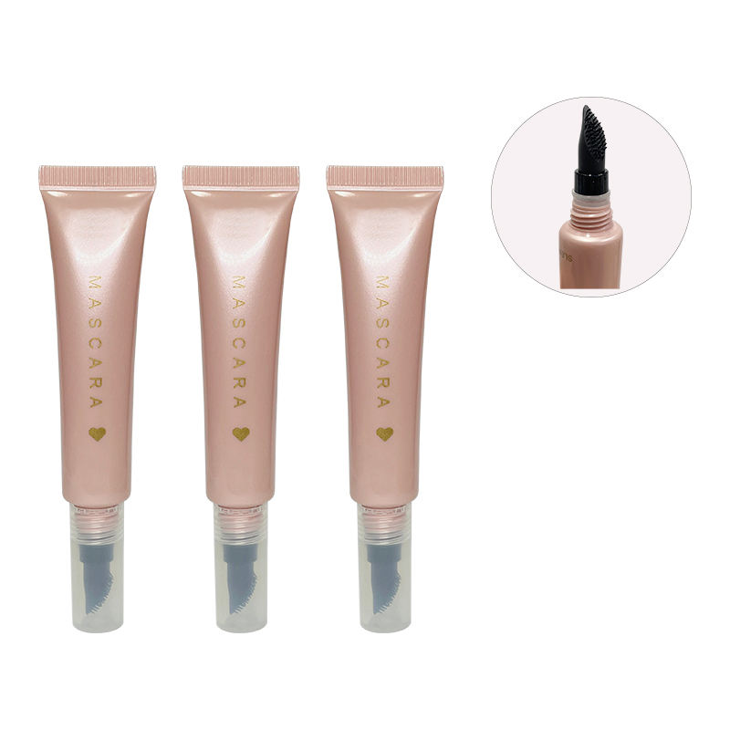 أنبوب ماسكارا بلاستيكي مستدير بلاستيكي لتغليف مستحضرات التجميل 10 مللي 15 مللي 20 مللي أنبوب دائري صغير أنبوب بلاستيكي فارغ للمكياج