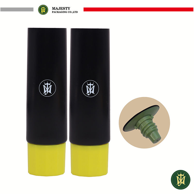 أنبوب ضغط فارغ مخصص SPF 50 SunCream سائل كريم أساس للوجه أنبوب تغليف لمستحضرات التجميل Sunblock مع غطاء لولبي