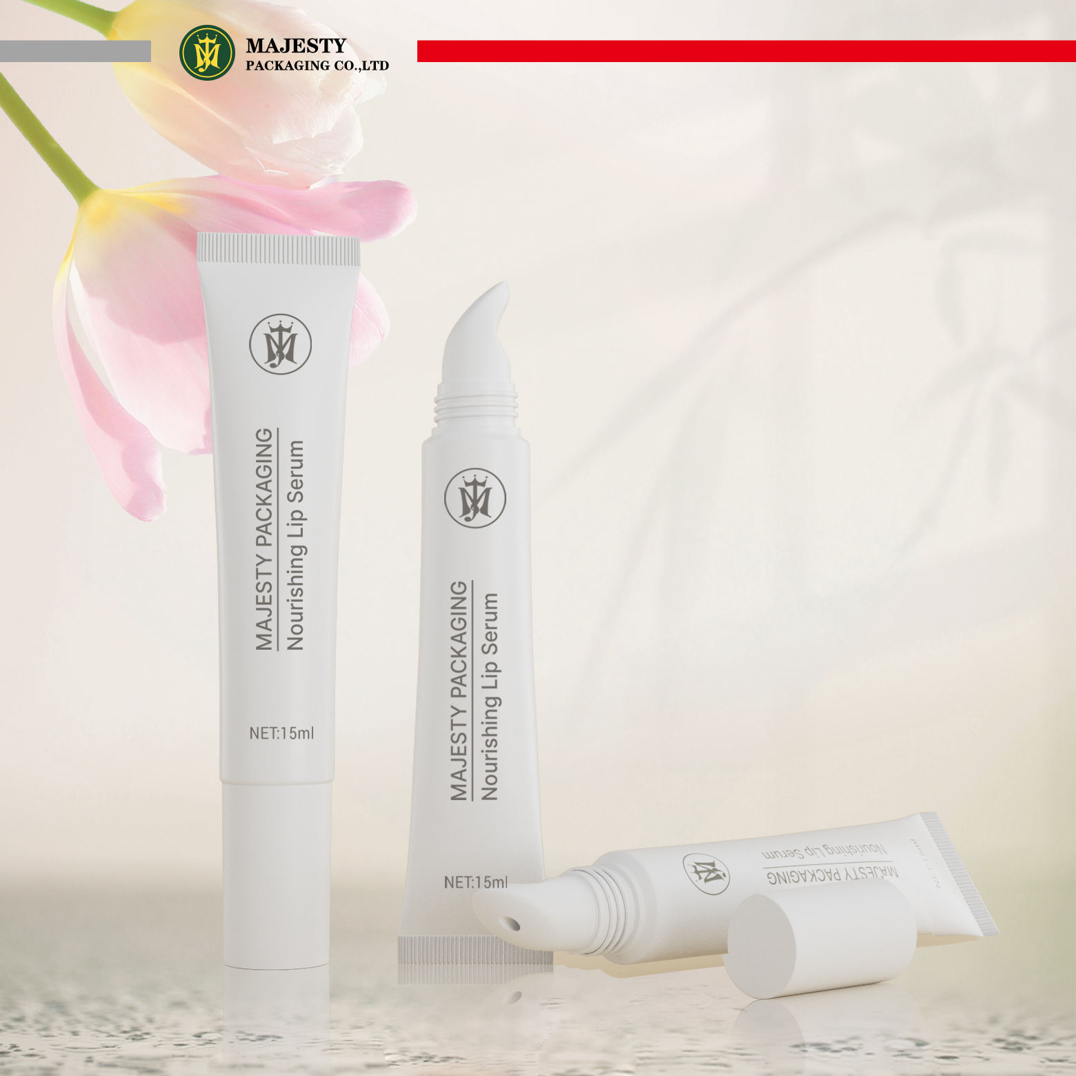 OEM مخصص تصميم شخصي فليب الأعلى لطباعة الشاشة البلاستيكية أنابيب لمعان الشفاه