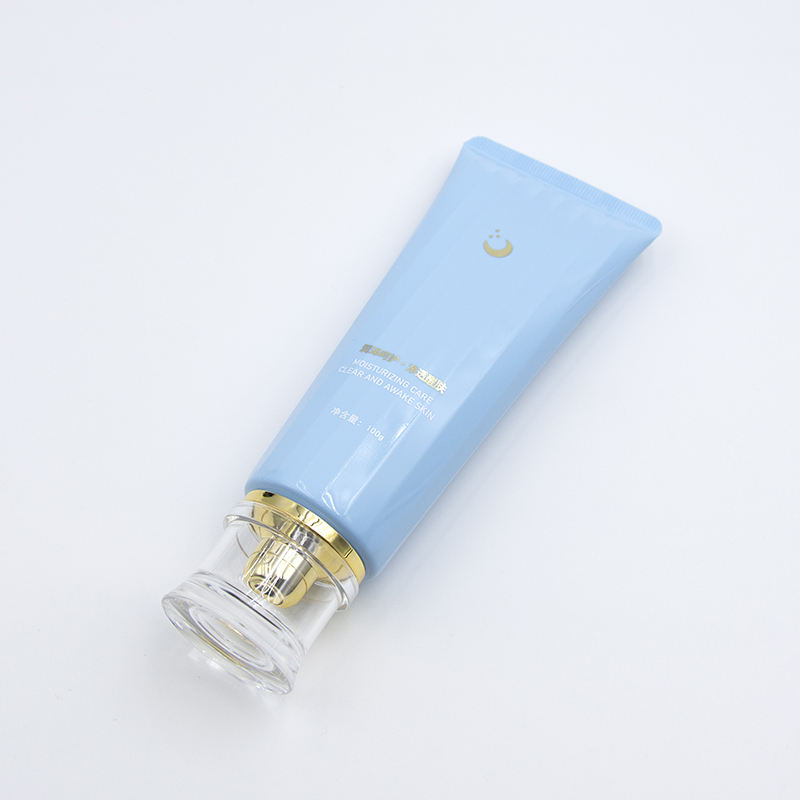 حاوية أنابيب بلاستيكية ناعمة سعة 150 مل مخصصة لتغليف مستحضرات التجميل الفارغة لقناع كريم الوجه الواقي من الشمس مع سطح لولبي خاص